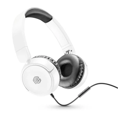 Afbeelding van Music Sound Couleur Casque filaire avec connecteur USB C Oreillettes extra souples Design pivotant et pliable Microphone Blanc