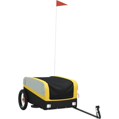 Afbeelding van Fietstrailer 30 kg ijzer zwart en geel