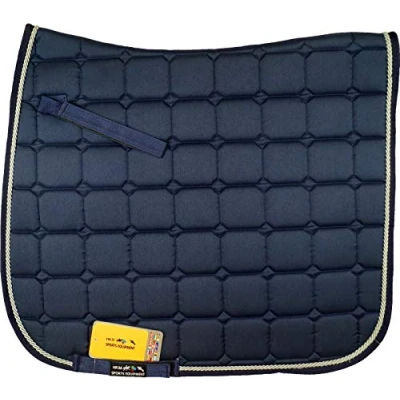 Afbeelding van HKM Zadeldekje Madrid Dressuur Donkerblauw Full