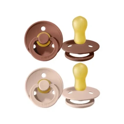 Afbeelding van BiBS Colour Collection Stage 3 Fopspeen 18+ maanden 2 stuks Woodchuck / Blush