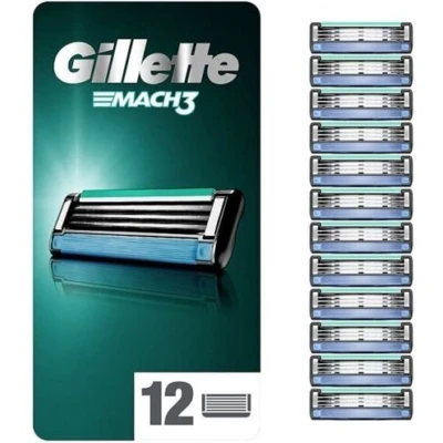 Afbeelding van Gillette Mach3 12 Stuks Scheermesjes
