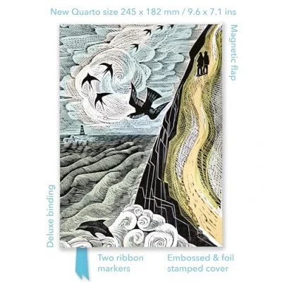 Afbeelding van Flame Tree Quarto Notebook Angela Harding: Cornish Path (Foiled Journal)