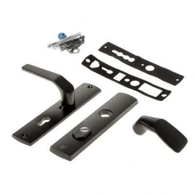 Afbeelding van AXA Premium veiligheidsbeslag Wing knop/kruk zwart met kerntrekbeveiliging PC72 F8 LS SKG***