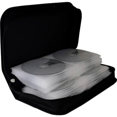 Afbeelding van MediaRange CD tas 96 CDs/DVDs/Blu rays Nylon Zwart 1 stuk(s) (b x h d) 289 88 168 mm BOX55