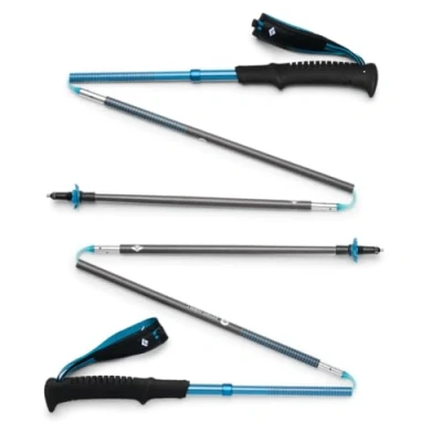 Afbeelding van BLACK DIAMOND Afstand Carbon Z trekking en hardloopstokken, paar ultralichte opvouwbare wandelstokken van koolstofvezel, vaste lengte, woestijnhemel, 105 cm