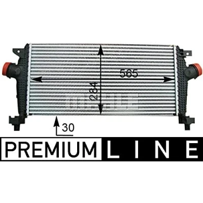 Afbeelding van MAHLE ORIGINAL CI 362 000P Intercooler OPEL: Astra J GTC