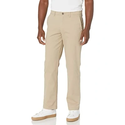 Image de Amazon Essentials Pantalon chino extensible décontracté pour homme, coupe droite, marron kaki, 81,3 x 71,1 cm (l L)