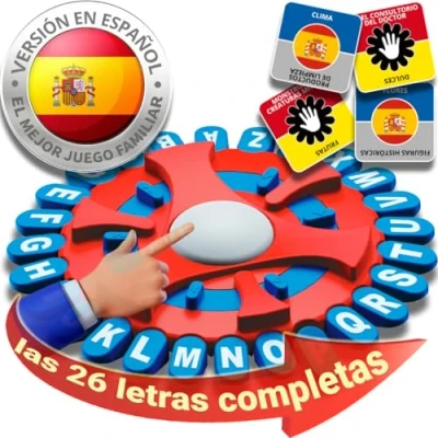 Afbeelding van BLOOOK Woordstorm, Franse woordspellen, gezelschapsspel, bordspellen, kaartspel, sfeerspel, met vrienden en familie, 2 tot 8 spelers, gezelschapsspel voor volwassenen kinderen (Spaans)