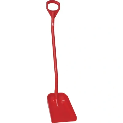 Afbeelding van Vikan Shovels Ergonomic Shovel, Tall Helve, Small Blade Polypropylene Height 1280mm 340x270x75mm Red