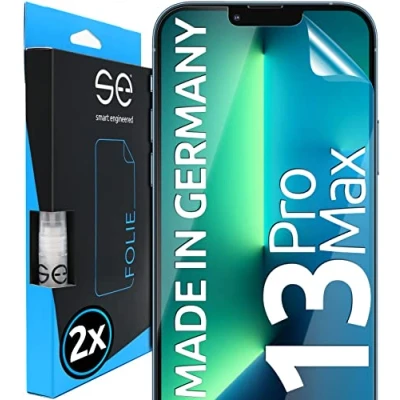 Afbeelding van 2 stuks displaybeschermfolie voor iPhone 13 Pro Max, mat, Duitsland, 100% compatibel met krasbestendig