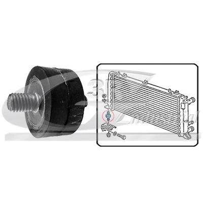 Afbeelding van 3RG 80783 Ophanging, radiateur AUDI: 90 B3, 200 C3 Avant, 80 B4 Saloon