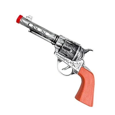 Afbeelding van Boland Speelgoed Cowboypistool (20 cm) Pistool / revolver Cowboy Indiaan Carnaval Themafeest