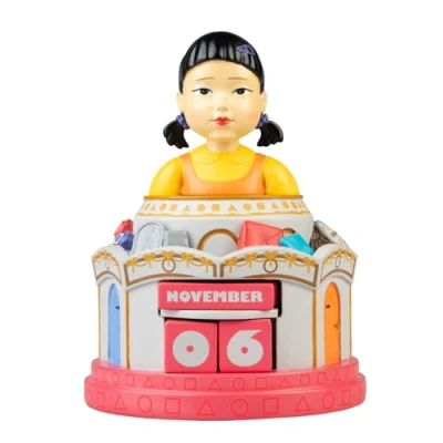 Afbeelding van SQUID GAME Doll Resin 3D Perpetual Calendar Kalender