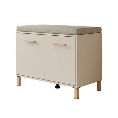 Afbeelding van Meubella Schoenenkast Bahia Beige 80 cm