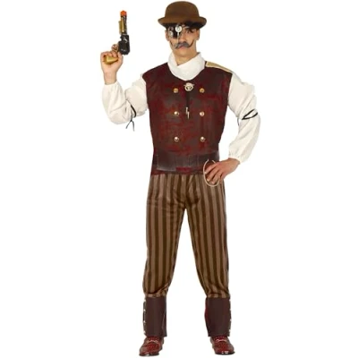 Afbeelding van Fiestas Guirca Verkleedpak Steampunk Polyester Bruin Maat M