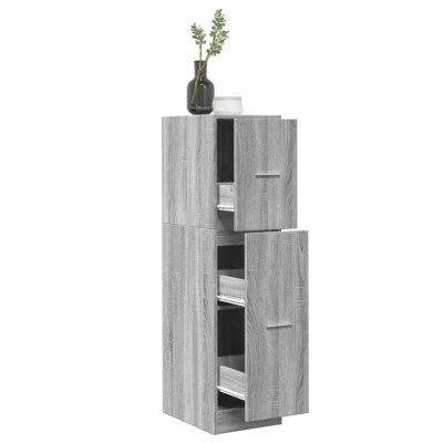Afbeelding van vidaXL Apothekerskast 30x41x118 cm bewerkt hout grijs sonoma eiken