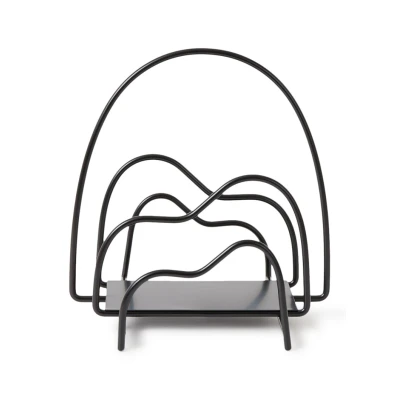 Afbeelding van Ferm LIVING Lithos Tijdschriftenrek 32 X 30,5 Cm Zwart