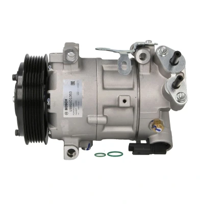 Afbeelding van BOSCH 1 986 AD1 363 AC Compressor 12V PAG 46 YF R1234yf Met montagehandleiding, afdichtring CITROËN: C3 Picasso, PEUGEOT: 208 I Hatchback