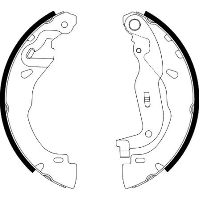 Afbeelding van Remschoenset TEXTAR 91088500, voor o.a. RENAULT,