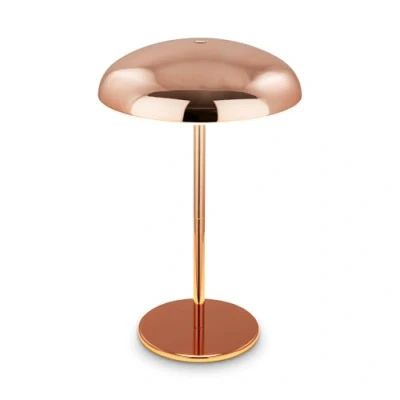 Afbeelding van BRILONER Caxa LED Tafellamp oplaadbaar draadloos IP44 buitenverlichting dimbaar met touch oplaadbare accu koper kleur Ø19,5 x 30,5 cm
