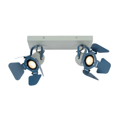 Afbeelding van Lucide PICTO Plafondspot 2xGU10 Blauw