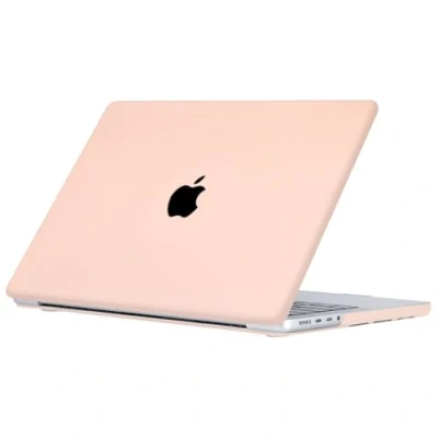 Afbeelding van Lunso Geschikt voor MacBook Pro 16 inch M1/M2 (2021 2023) cover hoes case Candy Pink