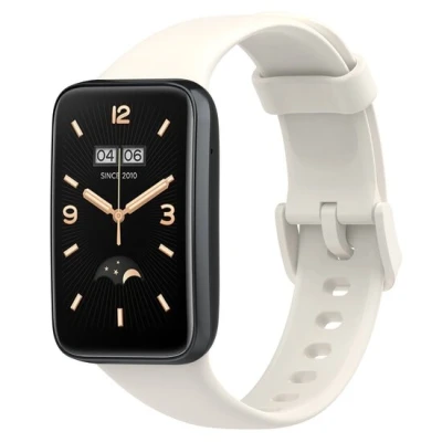 Afbeelding van Siliconen sportbandje Wit Xiaomi Smart band 7 Pro