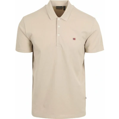 Afbeelding van Napapijri Ealis Poloshirt, Heren, Maat: XL, Feather grey