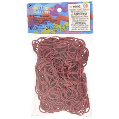 Afbeelding van Elastieken Rainbow Loom Bruin Bordeaux