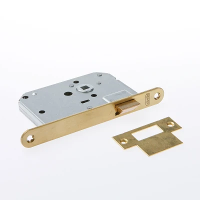 Afbeelding van Nemef Loopslot type 1255/5 50 omkeerbare dagschoot messing voorplaat