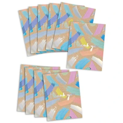Afbeelding van UK Greetings 10 stuks bedankkaarten voor hem/haar/vriend leraar/cadeau en andere evenementen lichtgevende designs