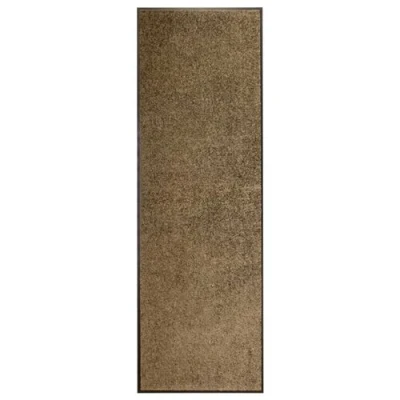 Afbeelding van Deurmat wasbaar 60x180 cm bruin