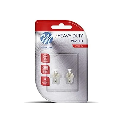 Afbeelding van M Tech Led B8.5D 24V Heavy Duty 1x diode Wit Set