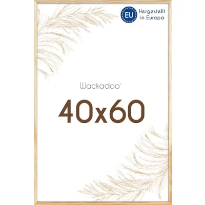 Afbeelding van Wackadoo fotolijst 40 x 60 cm natuur met glasplaat Italiaans hout