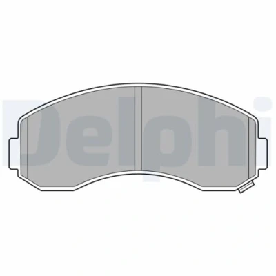 Afbeelding van DELPHI LP3616 Remblokkenset Met akoestische slijtagewaarschuwing anti kreukplaat Zonder toebehoren PORSCHE: 911 Convertible, Coupe
