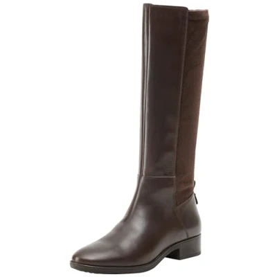 Afbeelding van Geox D Felicity, Knee High Boot Dames, Koffie