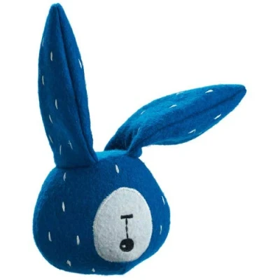 Afbeelding van Tirana hondenspeelgoed, wol/polyester, konijnenmotief, 12 cm