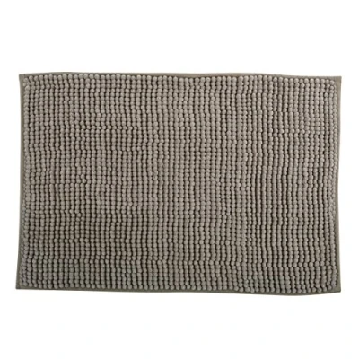 Afbeelding van MSV Badkamerkleed/badmat tapijtje voor op de vloer beige 50 x 80 cm Microvezel anti slip