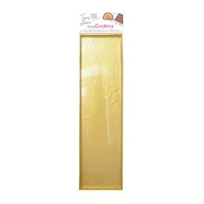 Afbeelding van Scrap Cooking Siliconen bakvorm 30 x 8 cm Poru cakes, gebak 2972, goudkleurig
