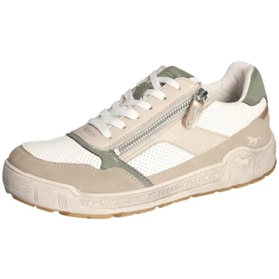 Afbeelding van MUSTANG 1290 tot 305 damessneakers, Taupe