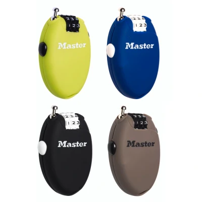 Afbeelding van MasterLock Hangslot met cijferslot en oprolbare kabel 70cm
