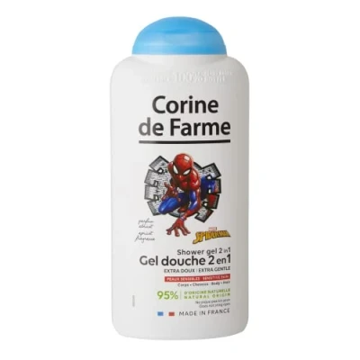 Afbeelding van Corine de Farme Avengers Extra zachte douchegel 2 in 1 lichaams en haargel voor kinderen, of Spiderman (willekeurig model), 300 ml