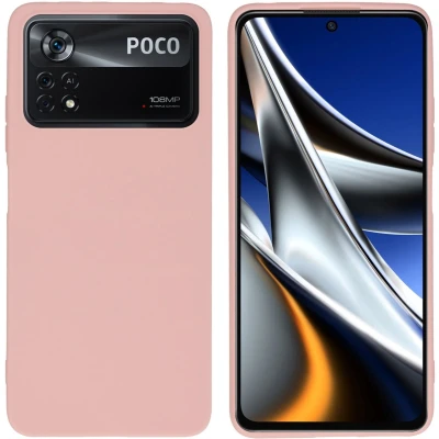Afbeelding van iMoshion Hoesje Geschikt voor Xiaomi Poco X4 Pro 5G Siliconen Color Backcover lichtroze