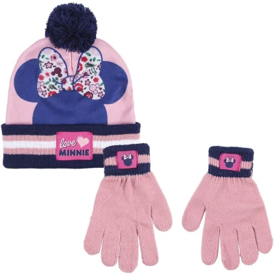Afbeelding van Mickey &amp; Minnie Winter SET 2 TLG Handschoenen voor kinderen, Maat: One Size, Rosa