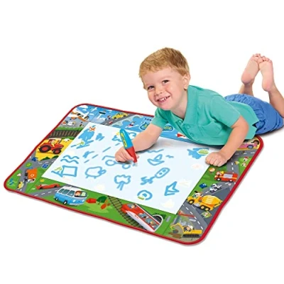 Image de AquaDoodle Tomy Tapis Véhicules E73268, de Dessin à Eau, Coloriage Géant, d&#039;Éveil et Educatif avec Stylo, Adapté aux Enfants dès 18 Mois, Multicolore