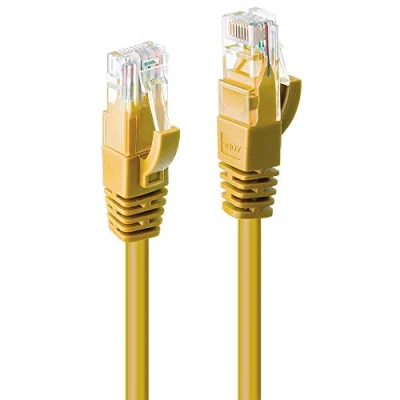 Afbeelding van LINDY 48070 RJ45 Netwerkkabel, patchkabel CAT 6 U/UTP 30.00 m Geel 1 stuk(s)