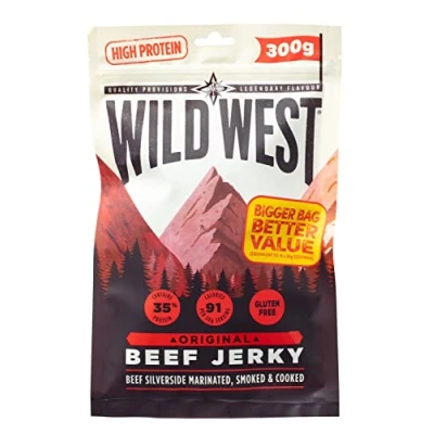 Afbeelding van Wild West jerky rundvlees, 300 g oosterse eiwit snack