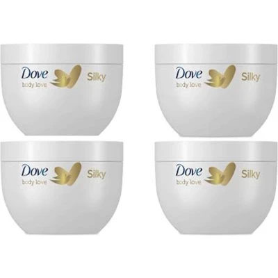 Afbeelding van Dove Silky Nourishment Bodycreme Voordeelverpakking 4x300ml