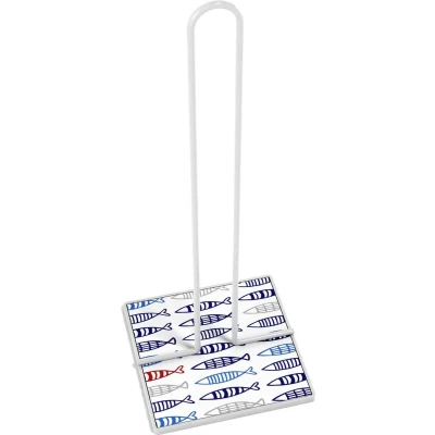 Afbeelding van Versa Houder Voor Keukenpapier Vissen Metaal Staal Hout Mdf (16,5 X 31 13 Cm)
