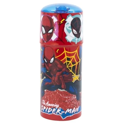 Afbeelding van Spider Man Drinkbeker 350 ml Flip Top Tuit met Deksel Herbruikbare Kinderfles BPA vrij Marvel Design Gwen &amp; Venom